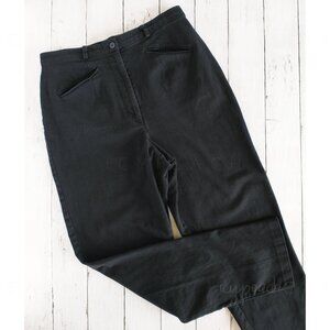 Relativity Pants Size 10 Black Chinos Straight Leg High Waist Classic Minimalist